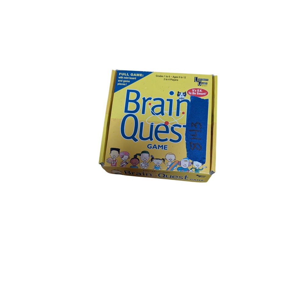 University Games Brain Quest Game Kids OS Yellow Good Educational Trivia 01471